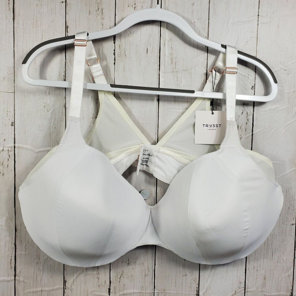 Trusst Lingerie Marjory Smooth Cup T-Shirt Bra Size 44F(DDD) White TL410 NWT